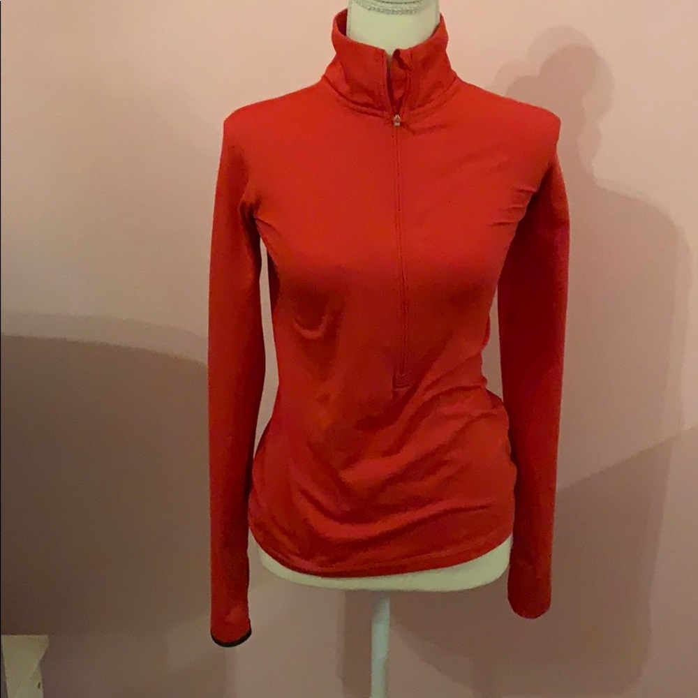 Nike Pro Dri-Fit Quarter Zip Pull Over Jacket Red